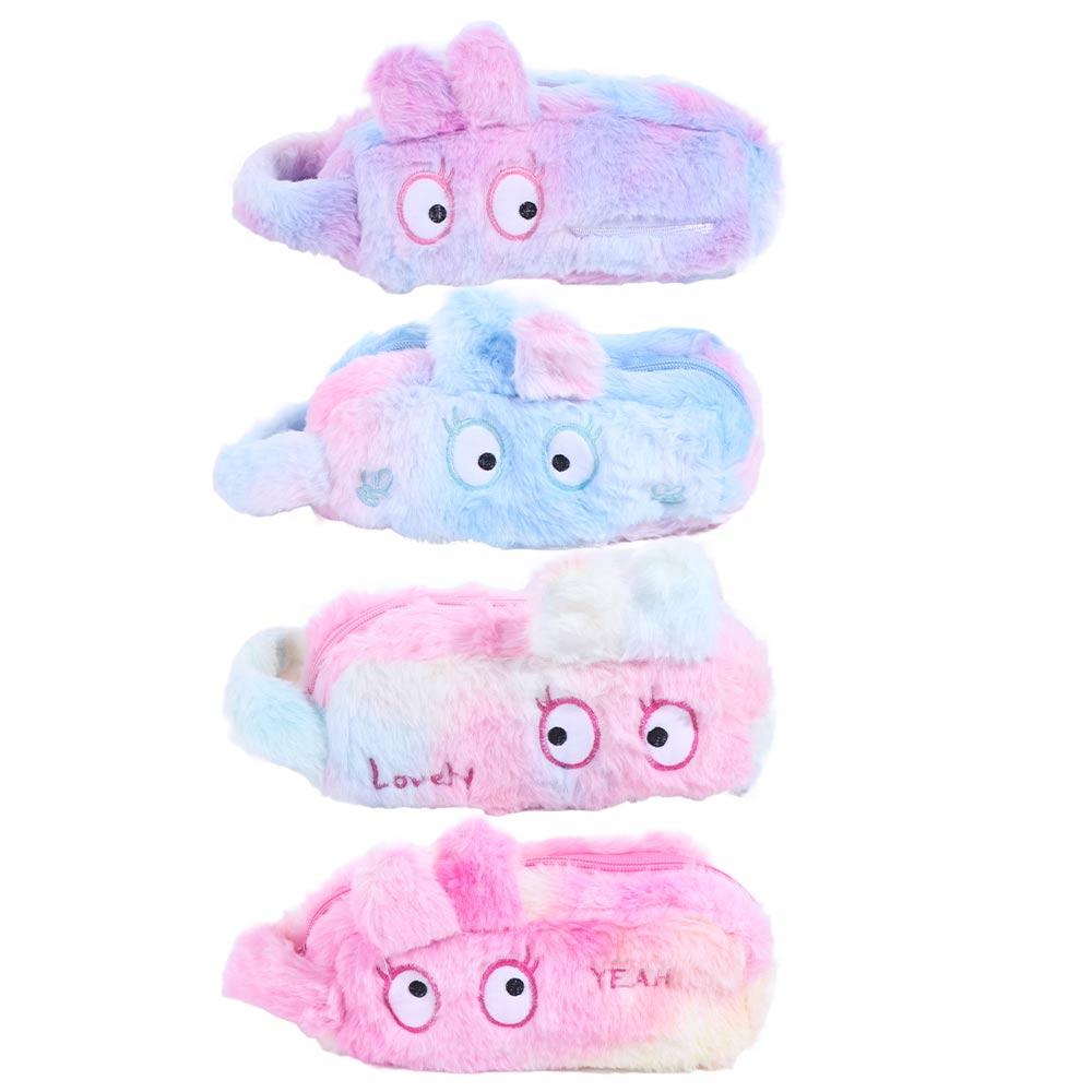 Plush Bag Plush Pencil Case Large Capacity Cartoon Plush Pen Bag Makeup Bag Pencil Pouch  Girl Gift