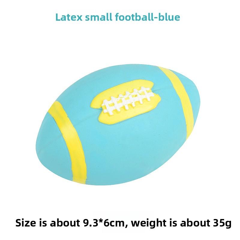 Latex Toy Rugby Ball - Interactive Sound-emitting Cartoon-colored Small Dog-shaped Toy Ball
