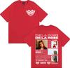 Singer Dela Rose Album Tour 2025 Cover T-shirts Men Women Clothing Oversized Retro Hip Hop T Shirt Casual Short Sleeve Tee Shirt