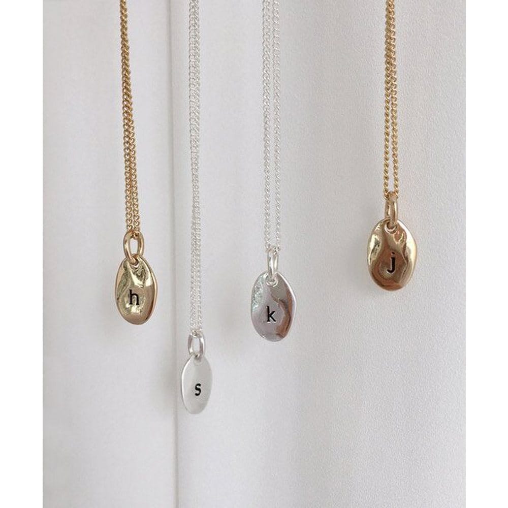 Metal Initial Necklace [Az]