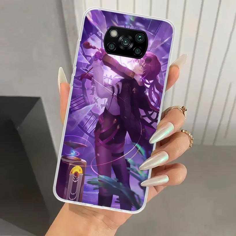 Honkai Star Rail Kafka Phone Case for Xiaomi Poco X7 X6 X5 X4 X3 Nfc F6 F5 F4 GT F3 F2 Pro F1 M5S M4 M3 5G Soft Funda Print Shel