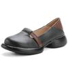 Genuine Leather Flats Women Round Toe Shallow Shoes Ladies Luxury Driving Moccasins Female Vintage Slip On Autmn Loafers