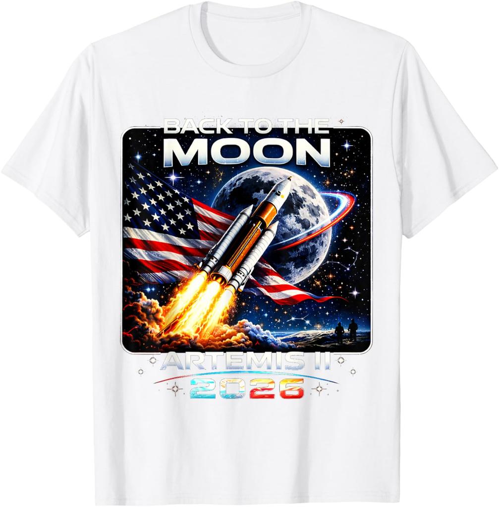 Artemis Launch Back To The Moon Unisexs TShirt Unisex ONeck Pure Cotton Short Sleeve Top Yk Fashion Women Streetwear