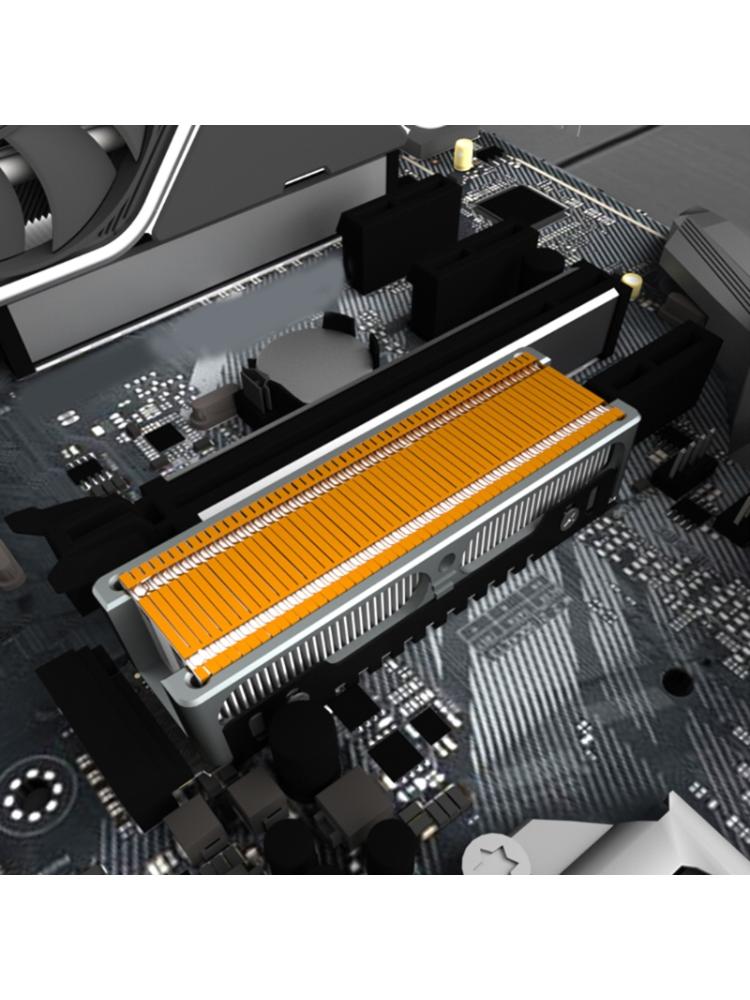 For M.2 E Disk Heatsink Heat Pipe SSD Radiator Nvme Hard Disk 2280 22110 All Copper Heat Sink