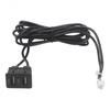 6 Pin USB Port Car Navigation USB Interface Dual USB Panel 6-pin Connector