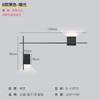 Vintage wall lamp Simple Designer Long Strip square lamp Living Room Background Wall Deco Light Hotel Corridor black wall light