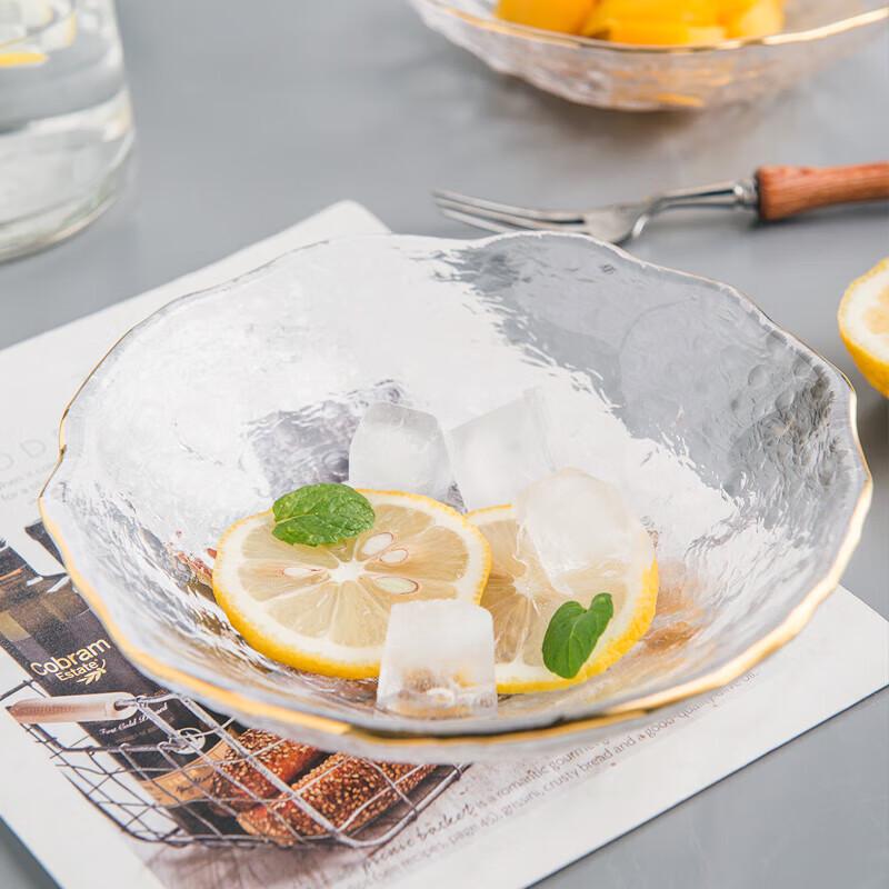 IJARL Elegant Glass Fruit & Dessert Plate Set (2-Pack)