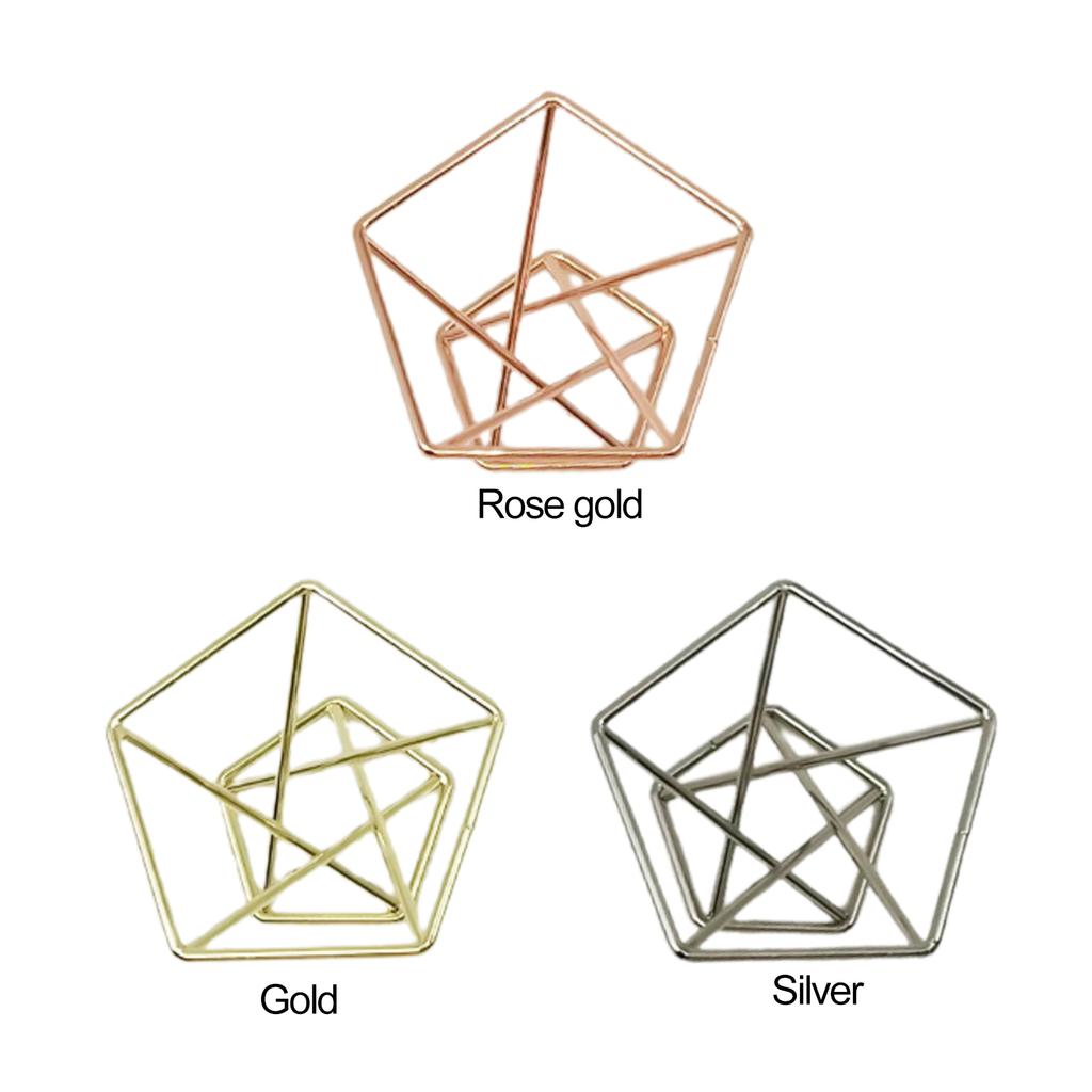 Ananas Pflanzenständer Geometrischer Luftpflanzenständer Puderdosenhalter Roségold (Material: Metall, Größe: Durchmesser 55MM)
