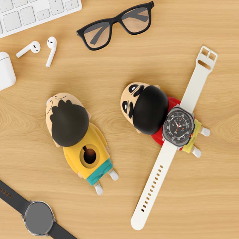 Crayon Shin-chan Official Figure Smart Watch Galaxy Watch Charging Stand silicone authentic