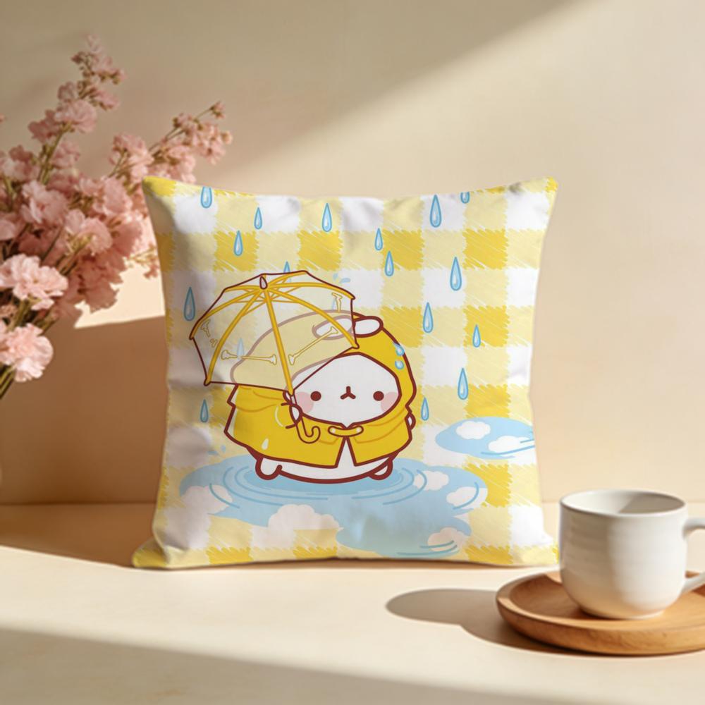 Popular MMolangable Cushion Cover Stylish Washable Pillow Cover Ideal for Couch Bedroom Car Decoration