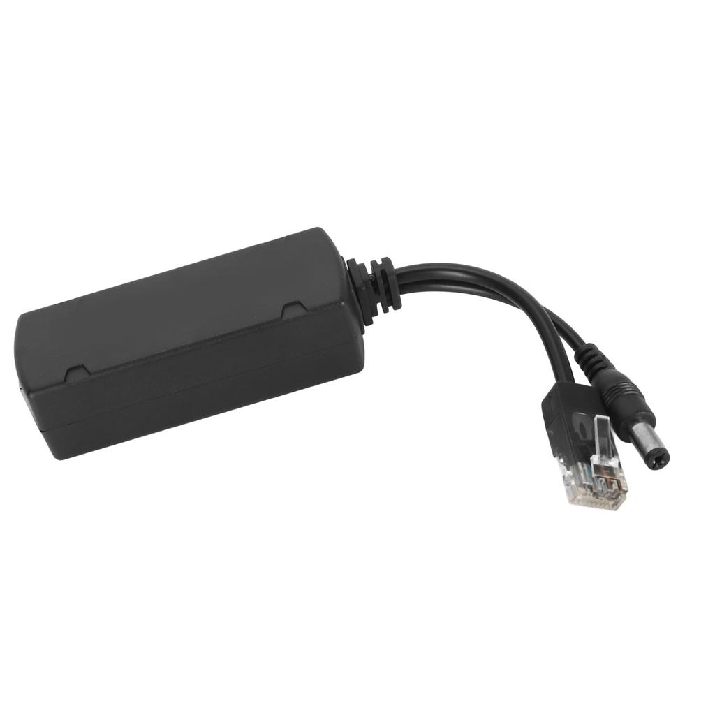 48V PoE Splitter Adapter 12V 2A Output with IEEE 802.3 Af At Standard 10 100Mbps Power Over Ethernet Splitter Adapter