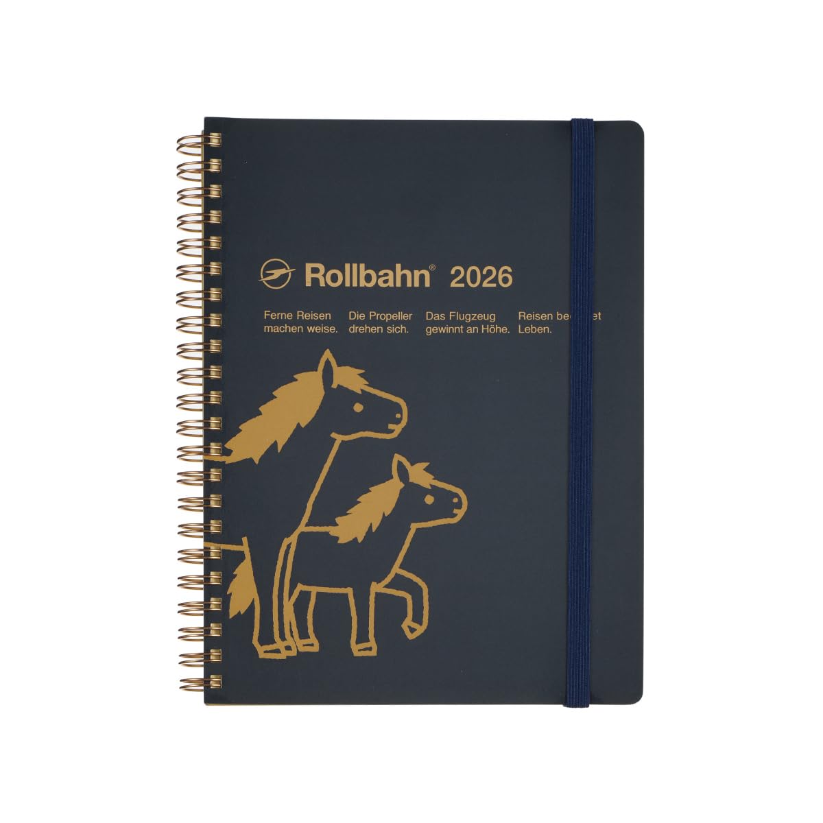 

[Delfonics Planner 2026 Edition / Starting October 2025] Rollbahn Pony A5 Monthly Planner (Black)