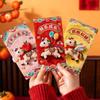 6Pcs Creative Horse Year Red Envelope Chinese Traditional Lucky Money Pouch Spring Festivl Red Packet New Year Gifts For Kids
