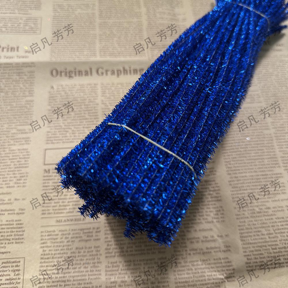 Chenilles Irisées à Paillettes Arc-en-Ciel - Accessoires de Fleurs DIY