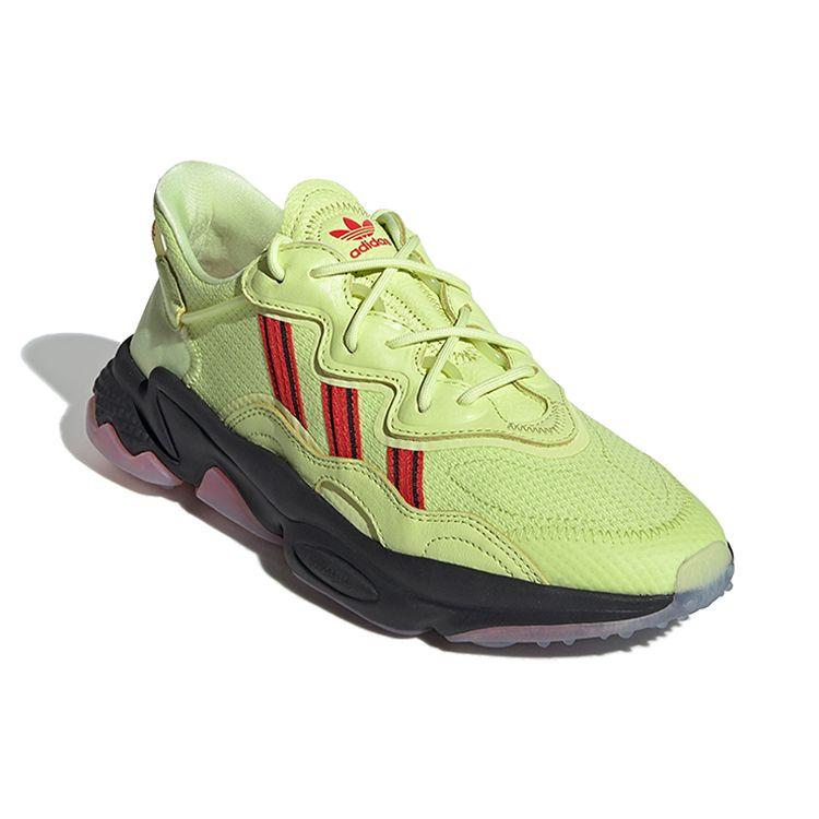 Adidas Originals Ozweego Lightweight Non-Slip Low-Top Dad Shoes Men Sneakers Yellow Green EH0824