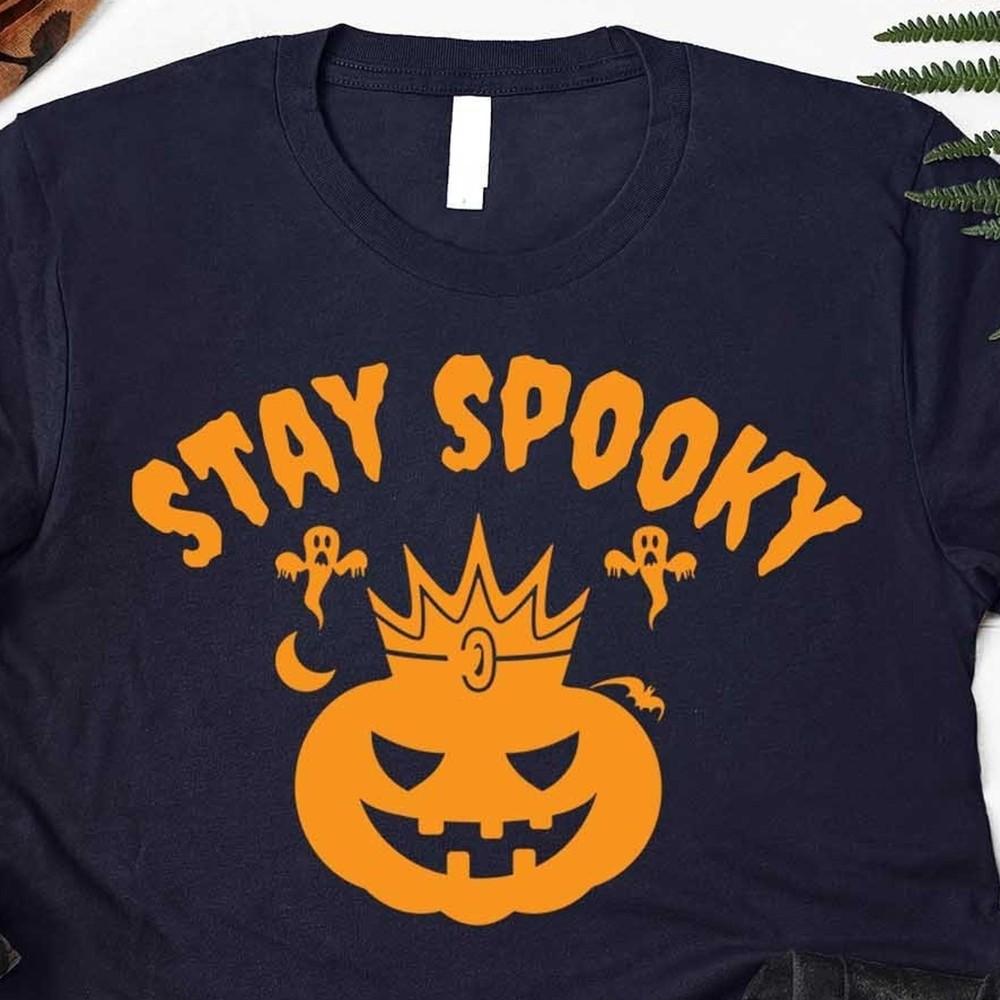 Pumpkin Shirt, Stay Spooky Halloween Tee, Pumpkin Face Shirt, Funny Ghost #26 Unisex T-Shirt L