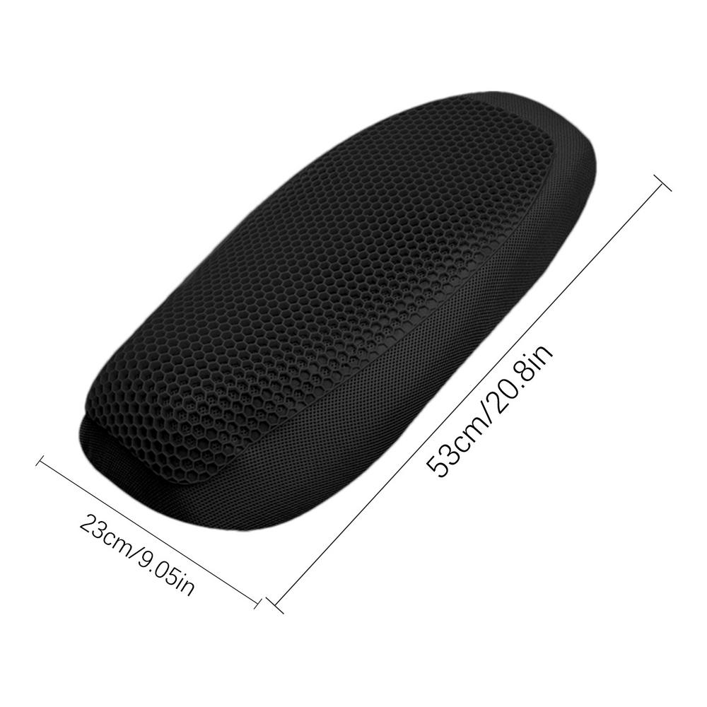 

Подушка для сидения мотоцикла с гелем для длительных поездок, летняя, сотовая, гелевая, прохладная, силиконовая, дышащая, на все времена года, универсальный коврик