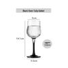 Black Stem Tulip Goblet