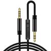 Audio Cable Stable Transmission Anti-interference Built-in MIC 3.5mm Male to Male Audio Wire for Headphone