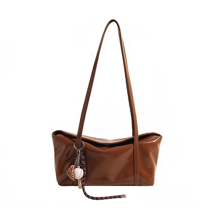 Ielgy Korean Version Niche Underarm Bag Trendy Retro Portable Commuter Simple Large-Capacity Shoulder Bag No Pendant