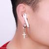 Stylish Wireless Earphones Titanium Steel Protective Chain Earrings for AirPods