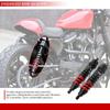 Motorcycle Part Black Red Rear Air Shock Absorber 380mm Solid Steel Aluminium Alloy For Harley Sportster Sport XL1200S 1996-2003