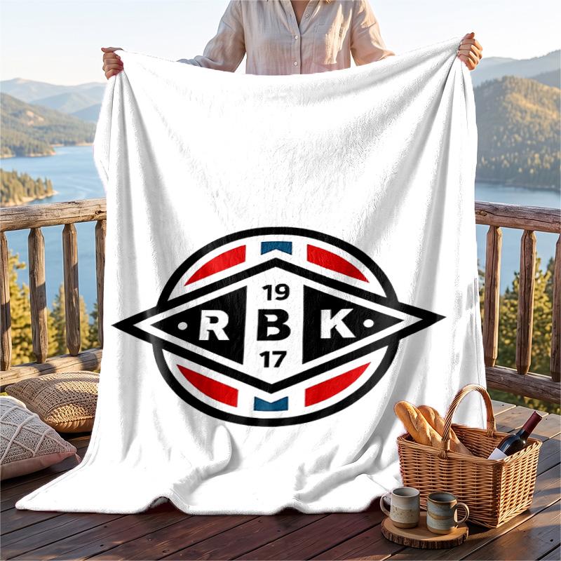 Warm Flannel Blanket Rosenborg Bk Pattern, Lightweight Comfortable Throw Blanket for Bed Sofa Use