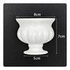 Flower Vase with Pedestal Fluted Decorative Ribbed Urn for Florists, Crafters, Home Decor,