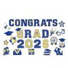 30Pcs Graduation Car Magnetic Stickers Waterproof Reusable 2026 Senior Grad Car Decorations Bumper Magnets for Refrigerator Metal Surfaces Party
