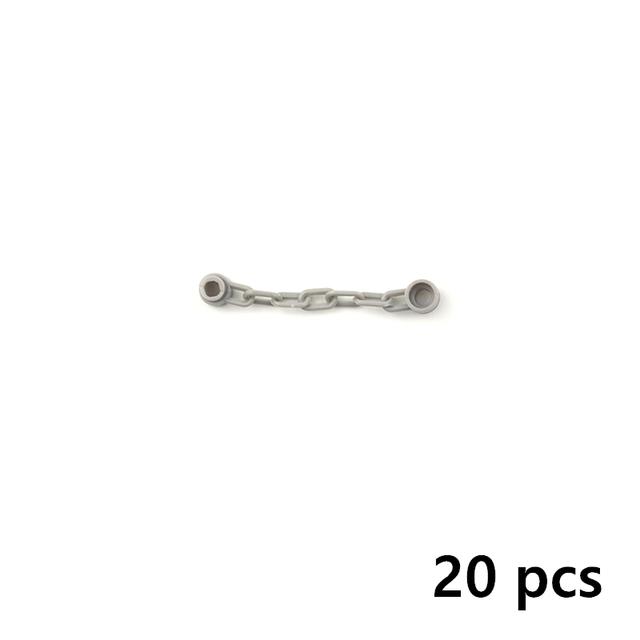 20Pcs/set Chain Bricks Military Building Block City military Scene Accessory MOC DIY Parts 30104 92338 chain Toys For Children