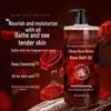 Camellia Pomegranate & Ebony Rose Moisturizing Shower Gel, Long-lasting Fragrance, Family Size 1L