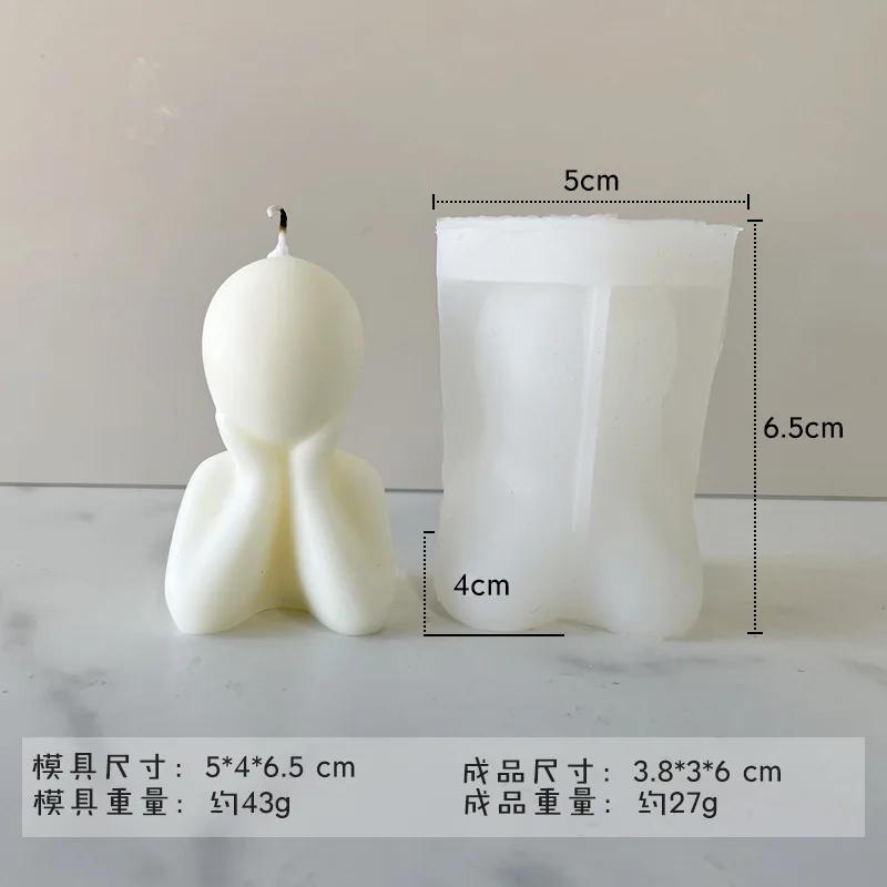Сделай сам Портрет Матери Отца Сына Силиконовые Формы для Свечей 3D Абстрактная Семейная Статуэтка Гипсовые Поделки Смола Бетонная Форма Мыло Ручной Работы