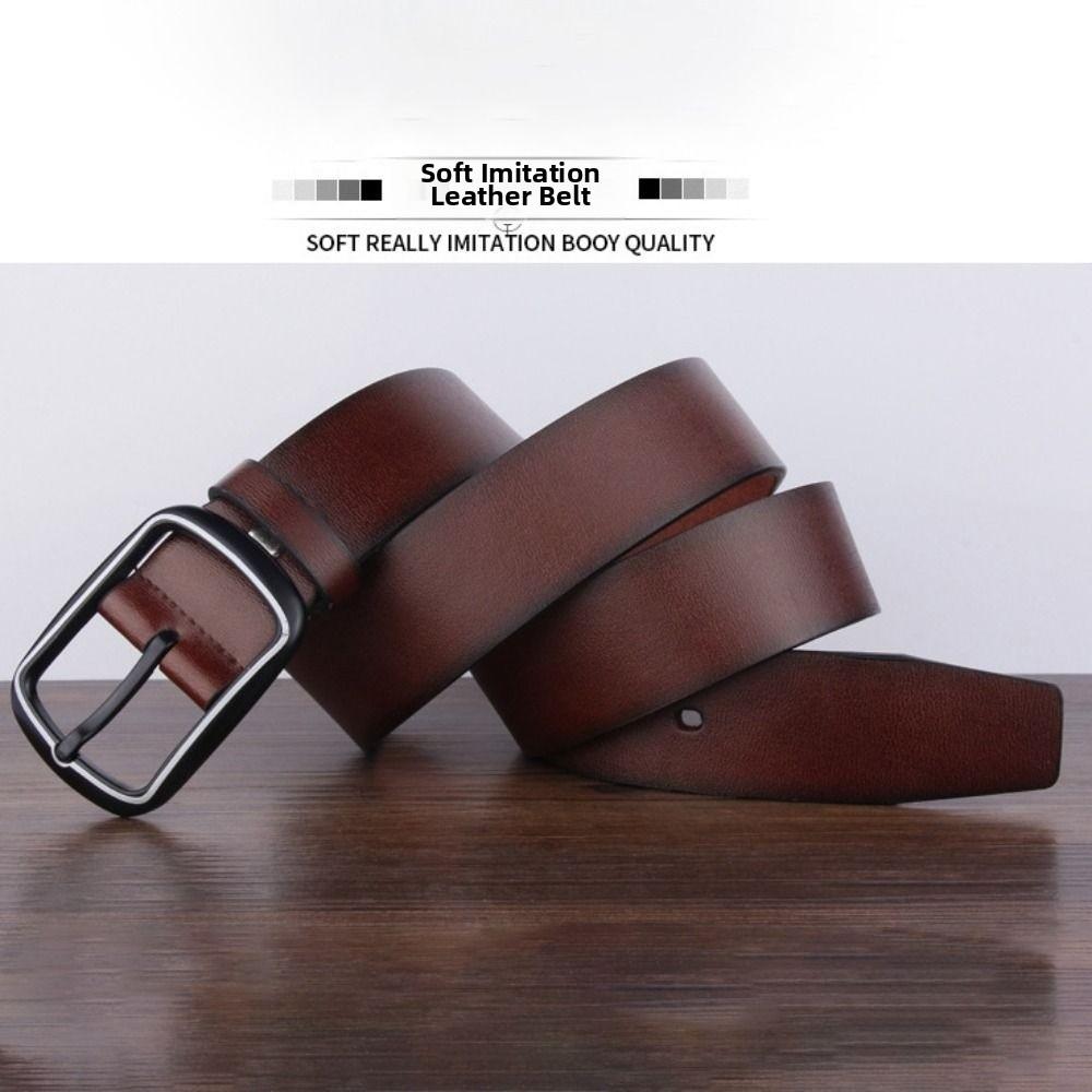 Soft Men Belt Durable Jeans Belt Classic Style Trousers Belt Casual