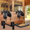 Western English Saddle Holder Portable Horse Rack Hangs On Stall Walls or Doors No Drill Hook Removable Holder Hanger Rack for Storage