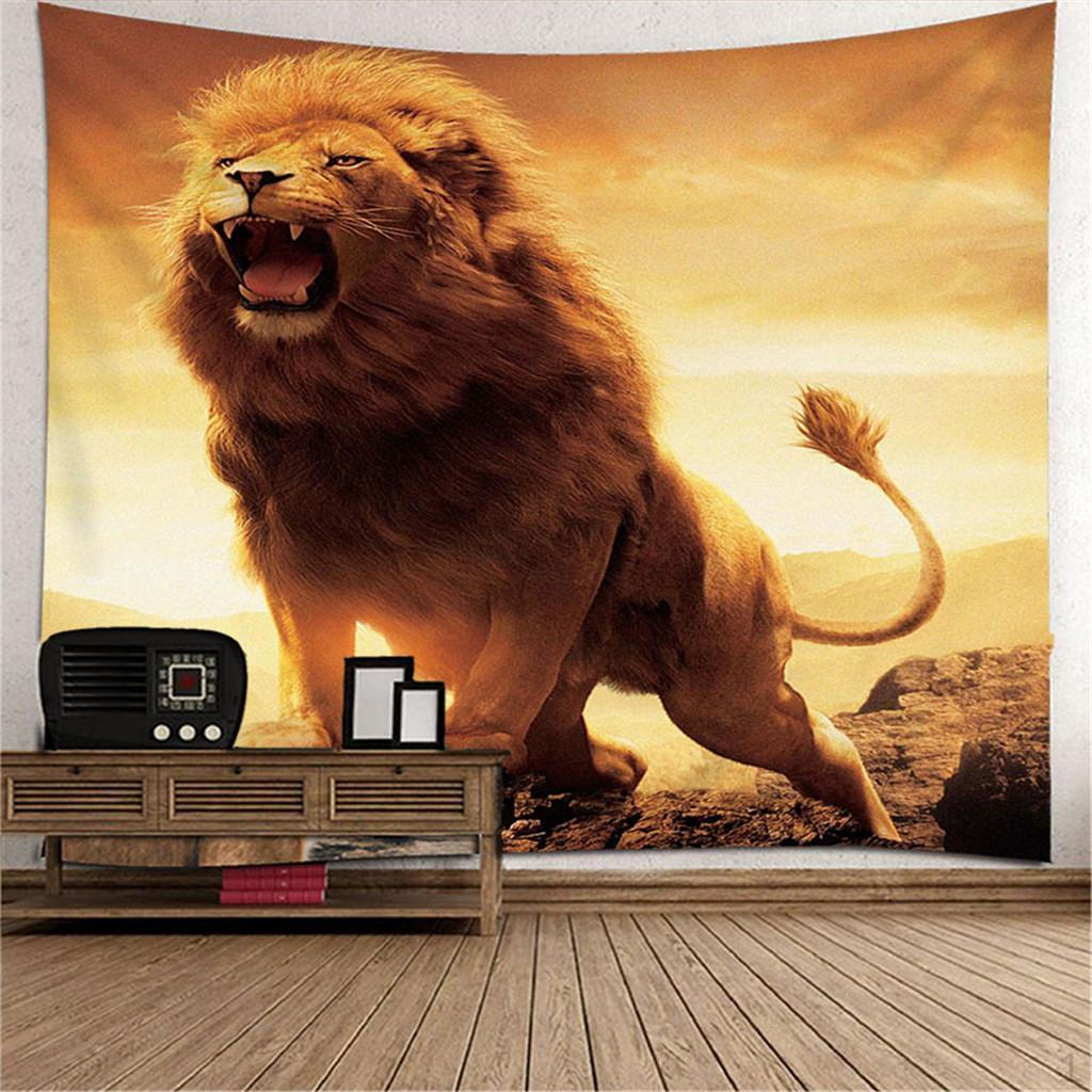 Wandteppich mit Tierdruck, breite Wandbehängung für Schlafzimmer, Wohnzimmer, Studentenwohnheim, Wohnumgebung und