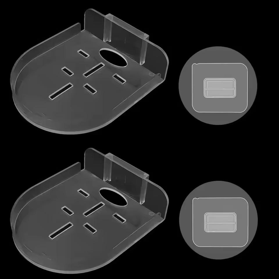 Xiaomi Small Security Camera Wall Mounting Bracket Acrylic Surveillance Camera Holder Self Adhesive Shelf for Speakers Baby Monitors