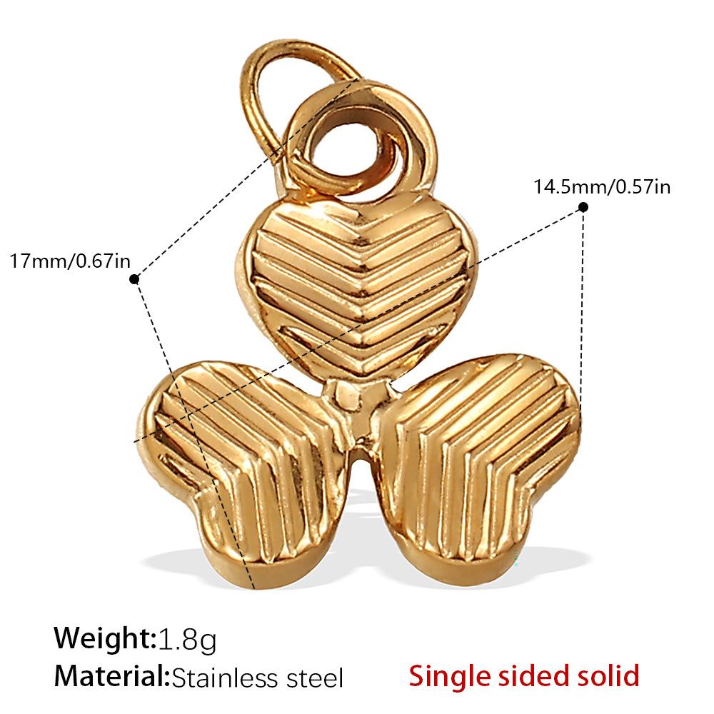 European and American stainless steel DIY pendant accessories plated 18K gold pendant palm hexagram shape pendant jewelry women
