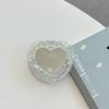 Korean Glitter Heart Mirror with Magnetic Magsafe Phone Holder and Airbag Design