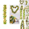 25 Meter Artificial Sunflower Garland With Vibrant Yellow And Orange Blooming Flowers For Elegant Home Decor