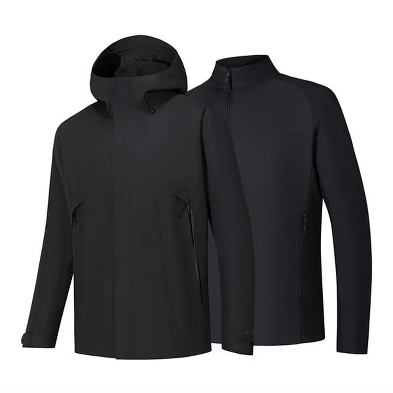 Anta Men's 3-in-1 Waterproof Hooded Jacket