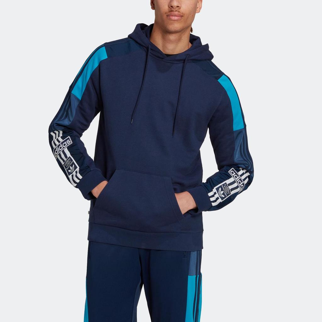 adidas Originals Men's Blue Hooded Sweatshirt HK7478