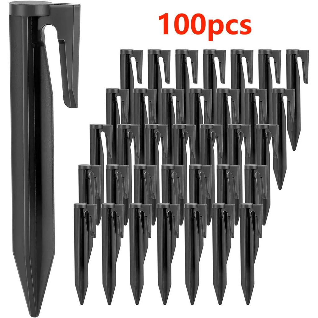 50/100/200pcs Garden Lawn Mower Pegs Environment-friendly Plastic Ground Pegs Laying Boundary Cables Robotic Lawn Mower Tools