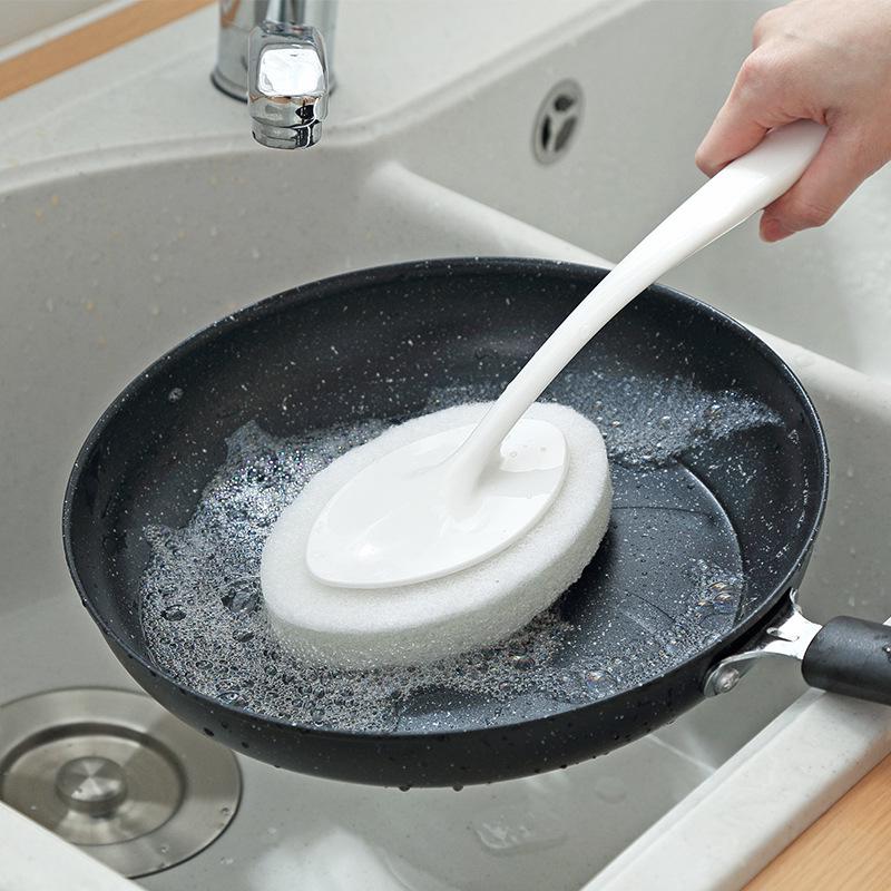 Multifunctional Long Handle Cleaning Brush for Kitchen, Stovetop, Wall, Bathroom, and Toilet