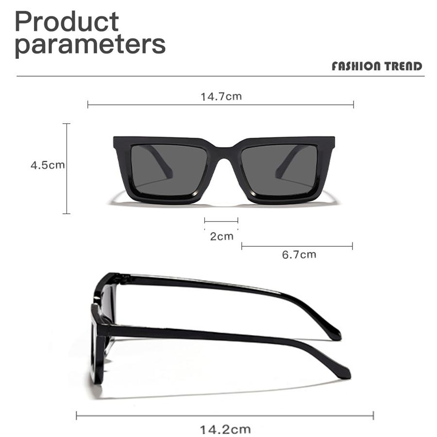 Retro Square Frame Sunglasses Women Men Luxury Brand Designer Outdoors Travel Driving Sun Glasses UV400 Mujer