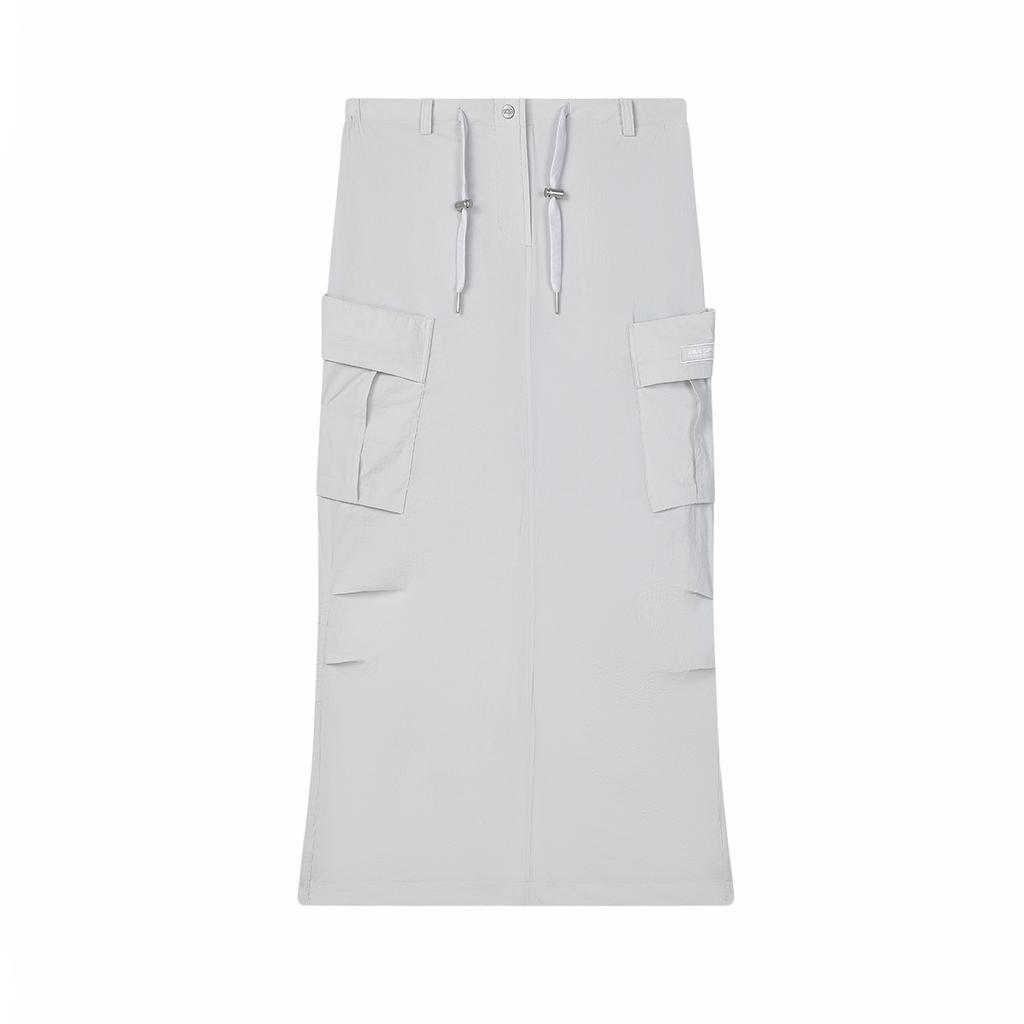 Fila Original Letter Fashion Casual Long Skirt Women Skirts Ice-Gray F71W429302F-GY