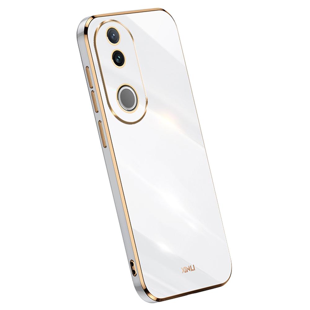 XINLI For vivo V50 5G Case TPU Phone Cover with Electroplating Frame