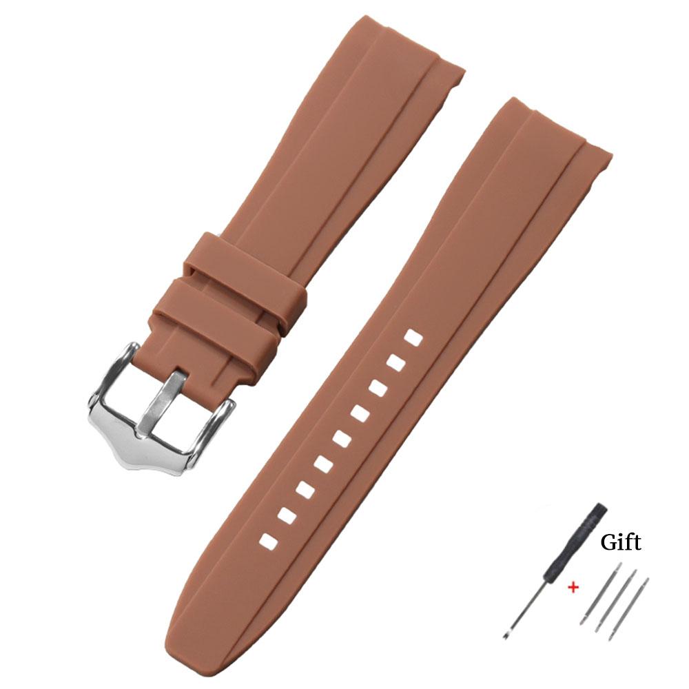 20mm 22mm Soft Silicone Strap for Swatch for Omega MoonSwatch Waterproof Watchband High Quality Curved End Rubber Watch Bracelet