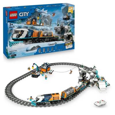 LEGO City 60470 The Arctic Explorers' Express Train - Game for Boys from 7 Years