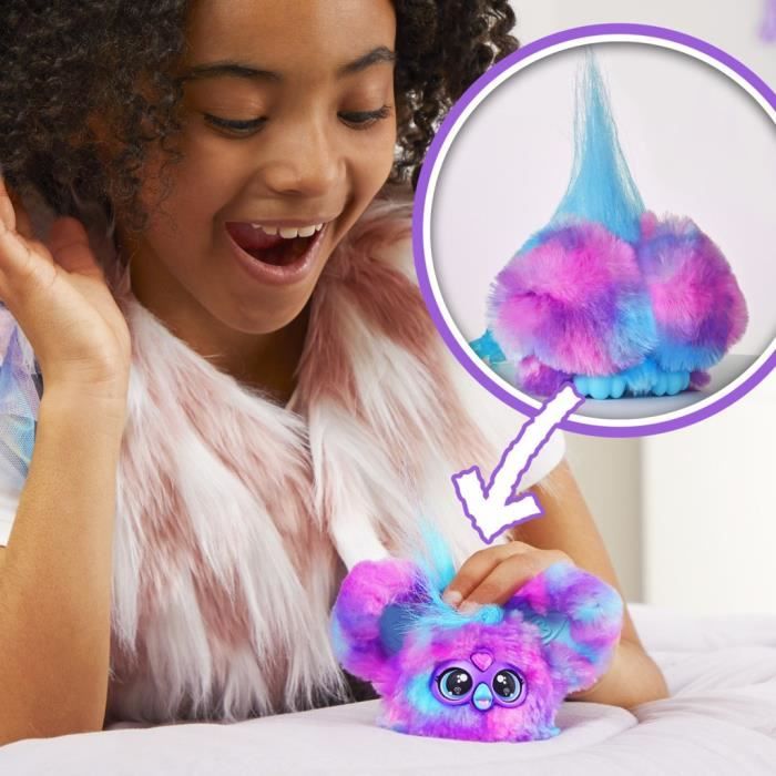 Furby Furblets Luv-Lee K-Pop, Mini peluche électronique pour filles et garçons, plus de 45 sons, à partir de 6 ans, Hasbro