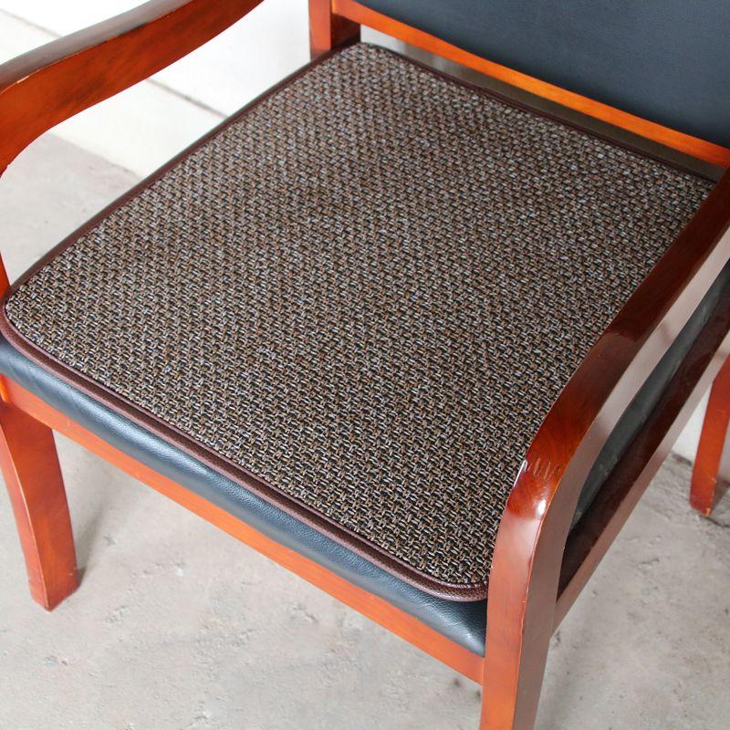 

Seat Cushion Student Computer Living Room Solid Color Linen Brown coarse hemp 40X40cm